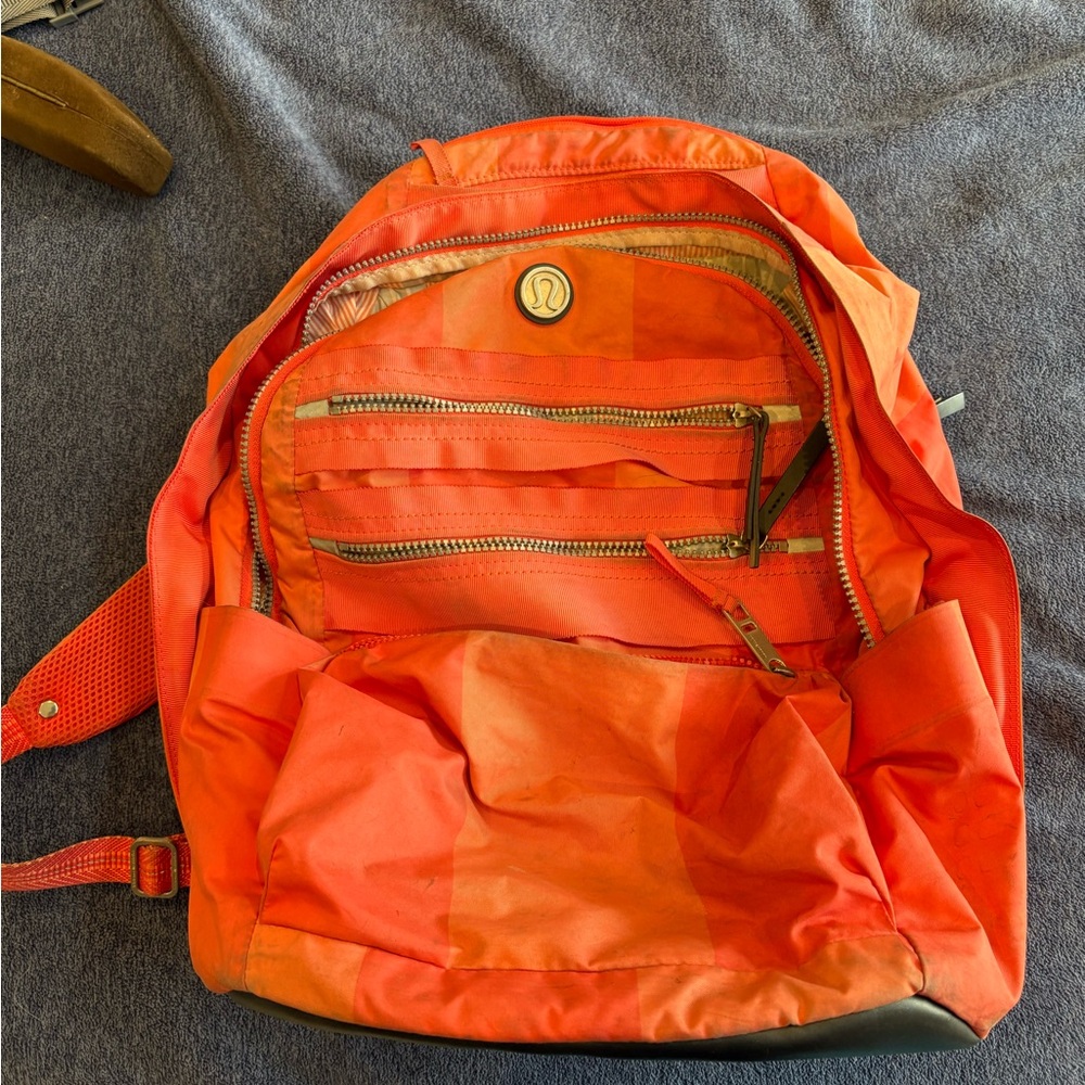 lululemon Orange Backpack